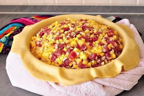 Пирог с картофелем и мясом. 02