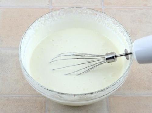 Двухцветный творожный торт (без выпечки). 06