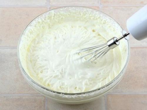 Двухцветный творожный торт (без выпечки). 04