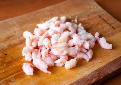 Креветочный салат в ракушках. 02