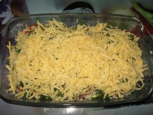 Свинина под сырно - томатной подушкой. 07