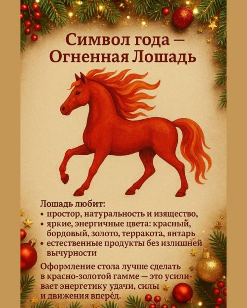 Новогодний стол - как встретить год огненной лошади с удачей. 01 Новогодний стол - как встретить год огненной лошади с удачей. 01