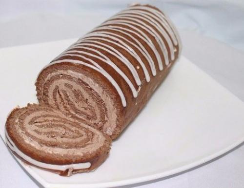 Рулет шоколадный?   Ингредиенты: