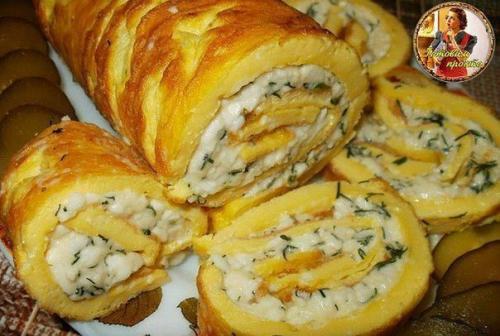 Топ - 9 рецептов закусочных рулетов. 03