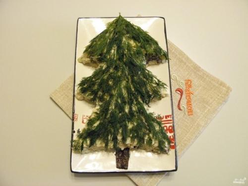 Салат новогодний Ёлочка. 09