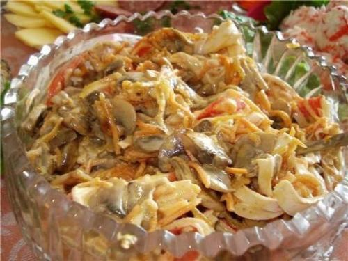 10 салатов с грибами. 07