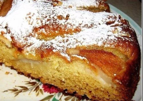 Вкуснейший грушевый пирог к вечернему чаю. Вкуснейший грушевый пирог к вечернему чаю.