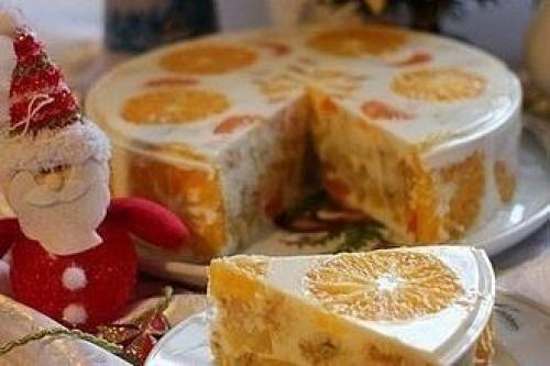 Желейный торт Фруктовый Новый ГОД. 01
