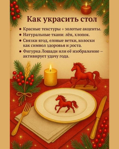 Новогодний стол - как встретить год огненной лошади с удачей. 08 Новогодний стол - как встретить год огненной лошади с удачей. 08