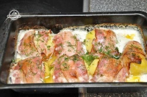 Картошка в беконовой одёжке. 06