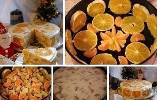 Желейный торт Фруктовый Новый ГОД. 03