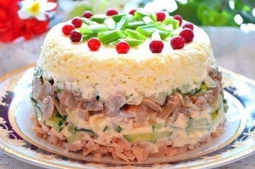 9 рецептов красивых салатов к новому году 2018? 06