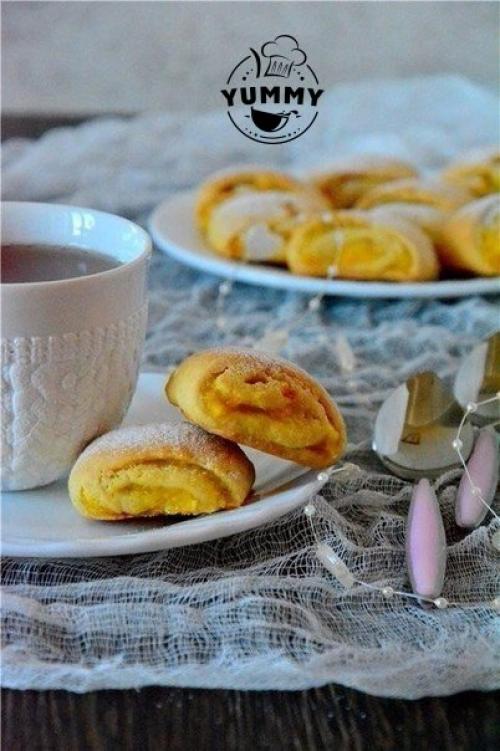 Печенье с апельсиновой начинкой.