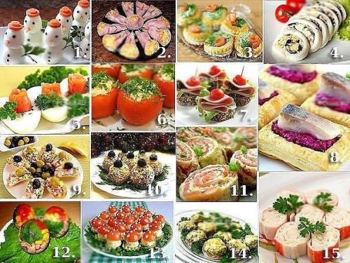 15 лучших закусок на новогодний стол.

