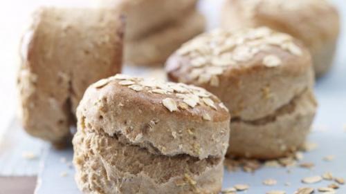 Овсяные булочки с йогуртом.