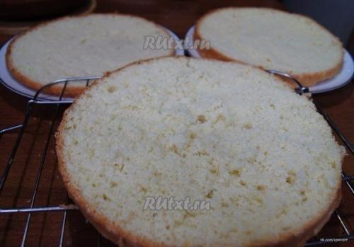 Вкусный бисквитный торт Елизавета. 04