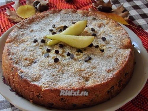 Пирог с грушами и шоколадом от m - Shants. 06