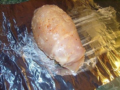 Куриные рулетики с грибами. 03