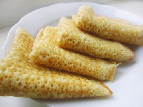 Блинчики Ажурные.  Ингредиенты: