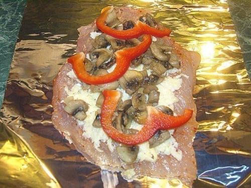 Куриные рулетики с грибами. 02