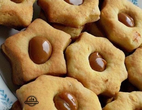 Печенье со сгущенным молоком.
