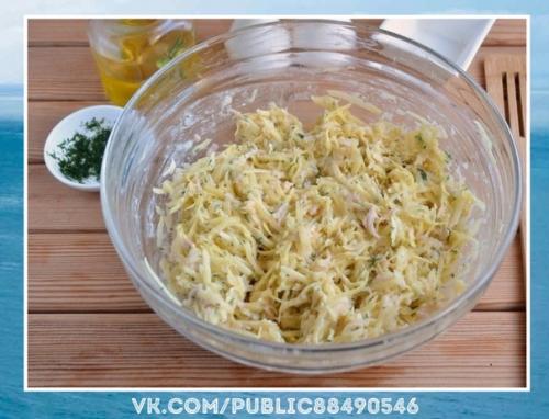 Объедение!  Дранички с ветчиной, сыром и зеленью. 04