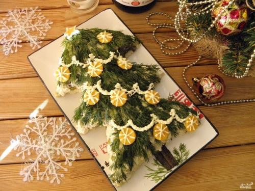 Салат новогодний Ёлочка.