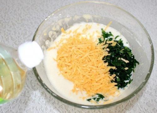 Cырные блинчики с петрушкой. 03