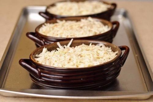 Жюльен с курицей и грибами. 09