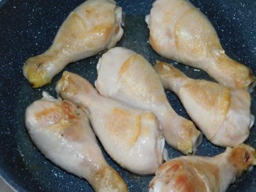 Куриная сковорода с кабачками. 01