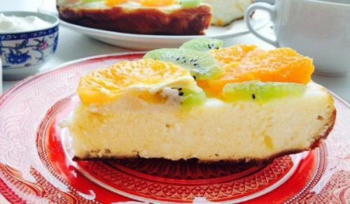 Творожная запеканка с фруктами? 

