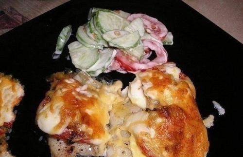 Рыбка по-гречески?  Белковый ужин?