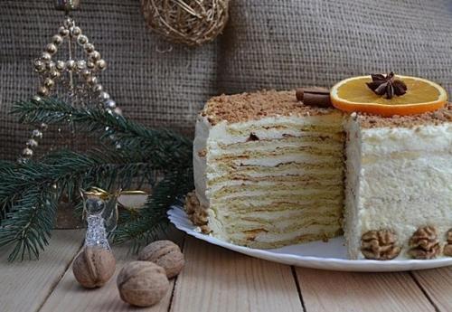 Творожный торт. 

Этот нежный и очень вкусный домашний торт всегда на моем праздничном столе. 

