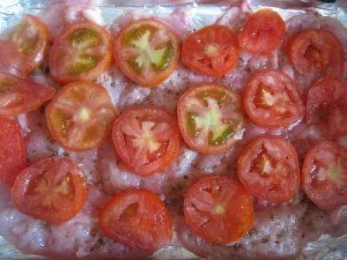 Курица запеченная под тертым картофелем. 03