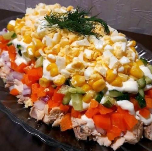 Простои и очень вкусныи салат.