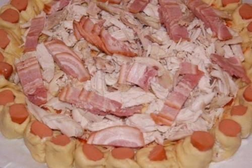 Нарядный пирог с курицей? 07