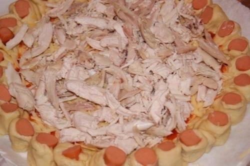Нарядный пирог с курицей? 06