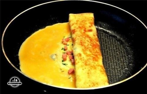 Омлет с ветчиной и сыром. 05