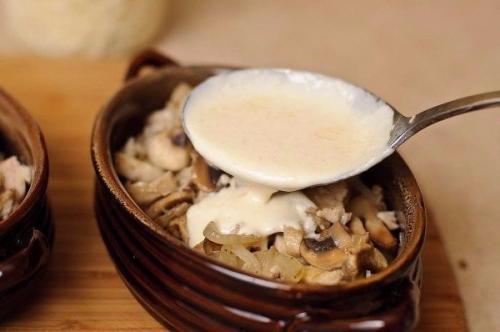 Жюльен с курицей и грибами. 05