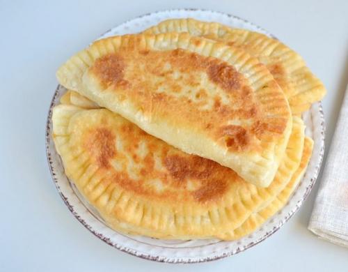 Вкусные кутабы с сыром и зеленью. 05