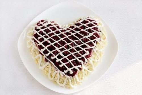 Салат Признание.  Ингредиенты: 04