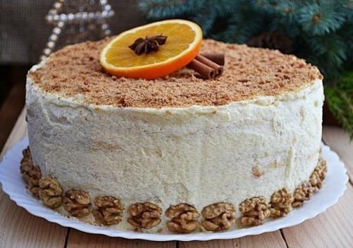 Творожный торт.   Этот нежный и очень вкусный домашний торт всегда на моем праздничном столе. 07