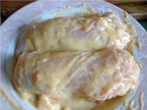 Куриная грудка с сыром в сухарях. 01 Куриная грудка с сыром в сухарях. 01