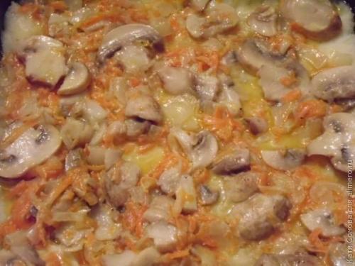 Картофельный пирог с грибами. 04