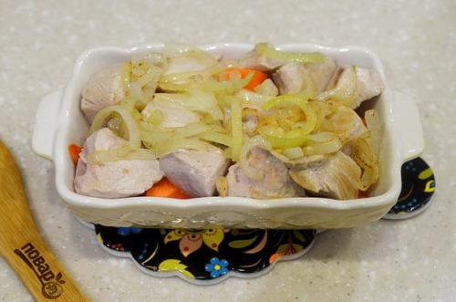 Индейка с овощами в духовке. 02