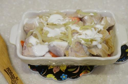 Индейка с овощами в духовке. 03