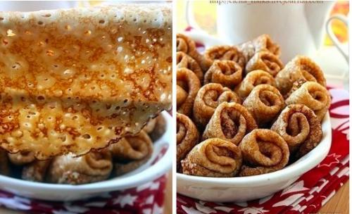 Заварные блинчики на кефире.