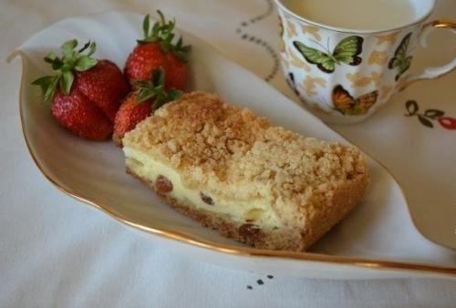 Песочный пирог с творогом. 05