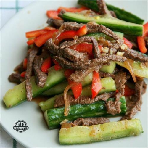 Огурцы с мясом по-корейски. Огурцы с мясом по-корейски.
