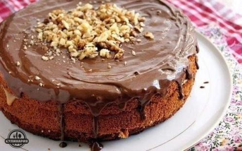 Очень вкусный медовый бисквит. 06